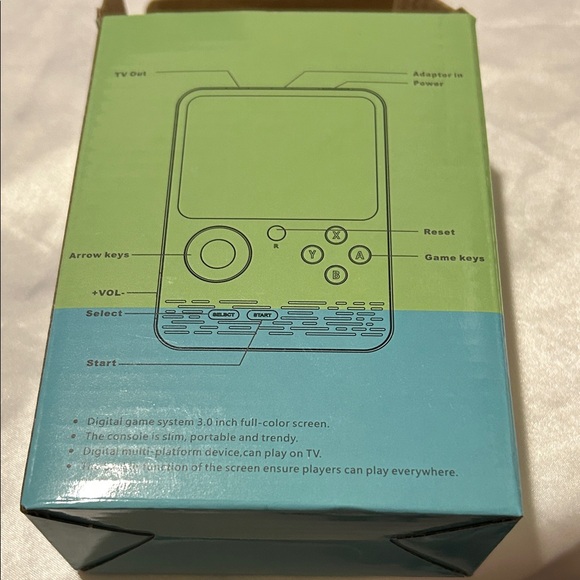 Handheld Game Console - Green - Picture 4 of 4